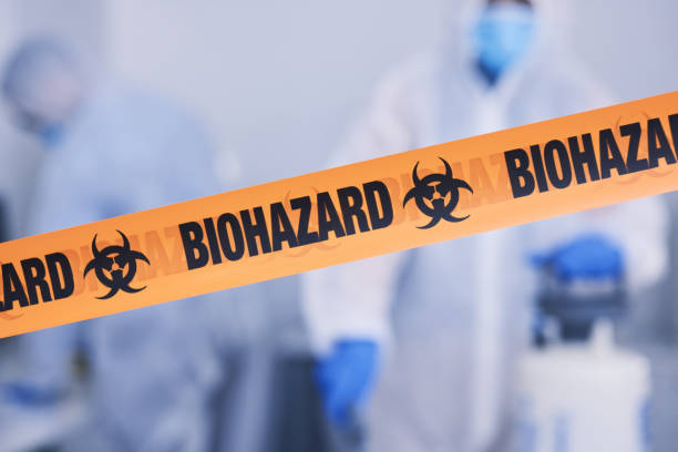 Professional Biohazard Cleanup technician working in Nunica, MI